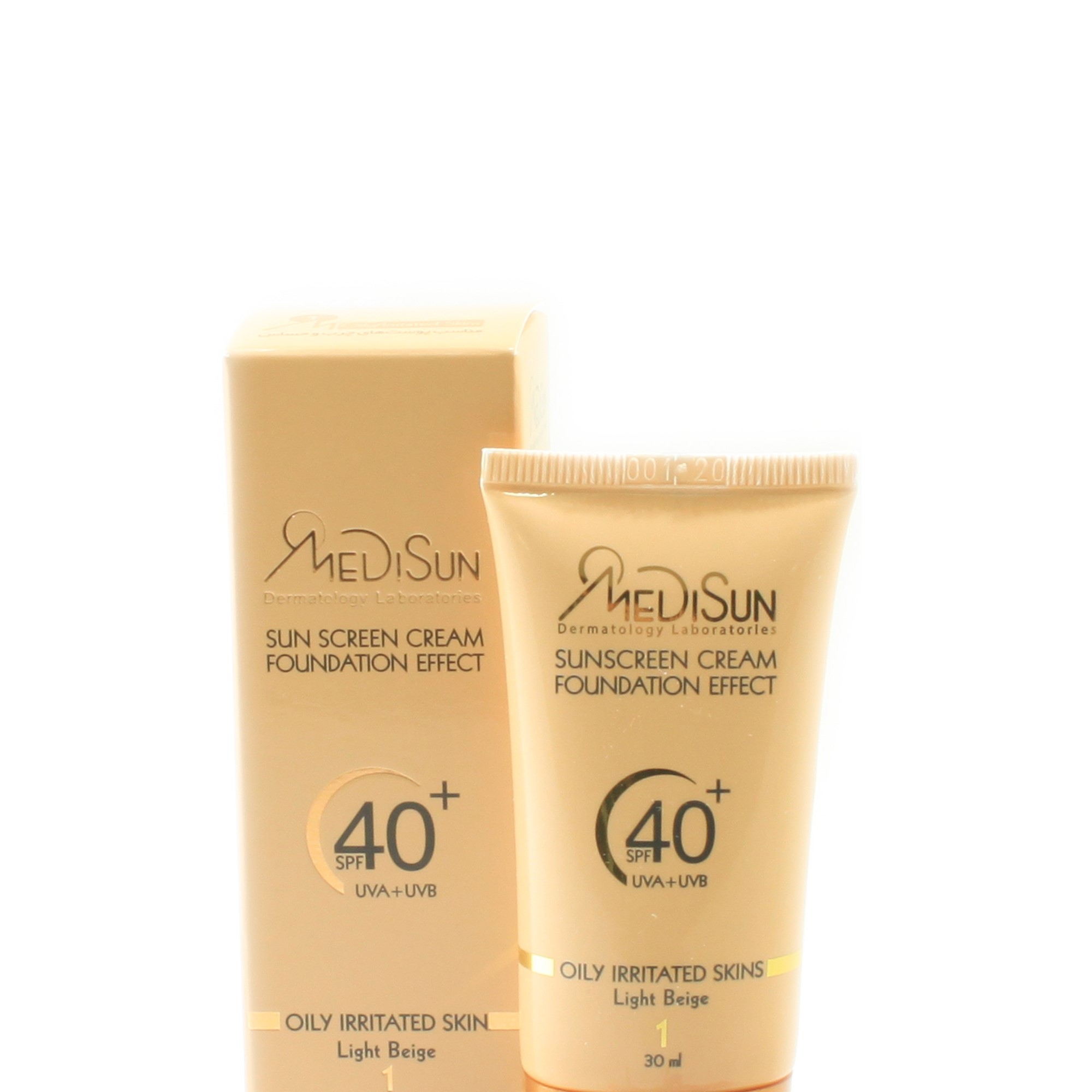 کرم ضد آفتاب SPF 40 مناسب پوست چرب بژ روشن مدیسان